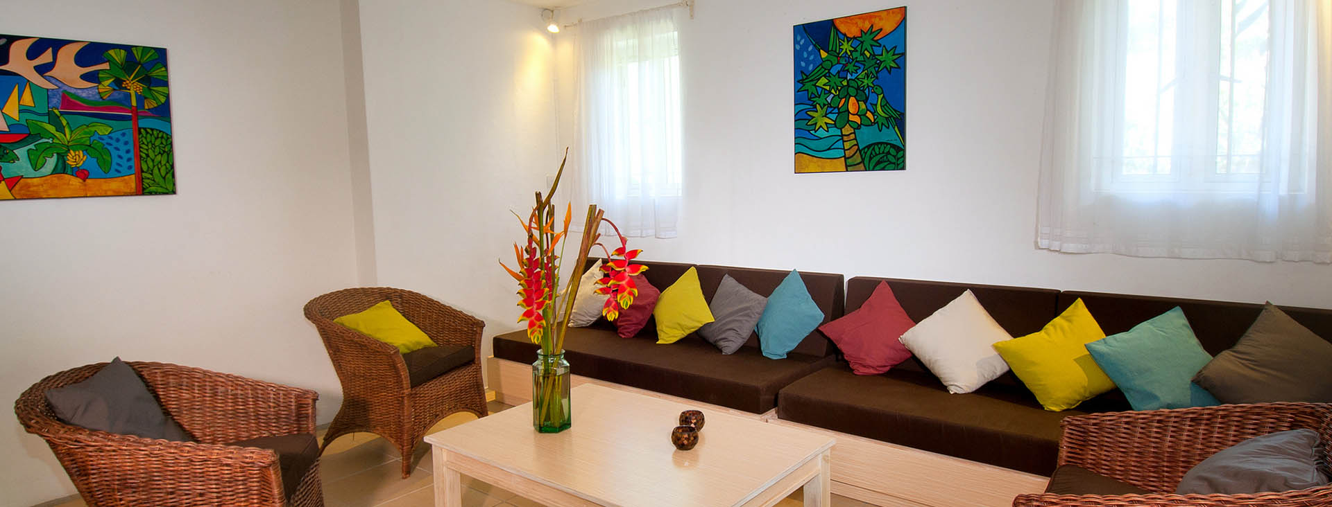 Comfortable spacious apartments Mauritius living area